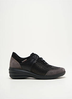 Adidași material neted toc de 4 la 6 cm negru MOBILS femeie
