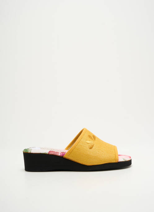 Papuci/Pantofi de casă galben SEMELFLEX femeie