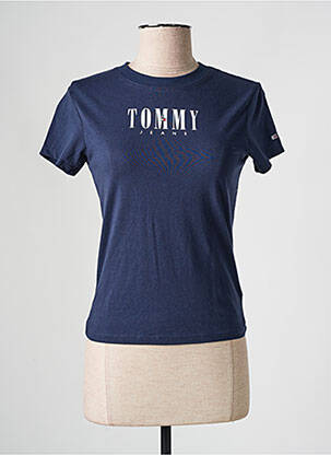 Tricou serigrafie mâneci scurte albastru TOMMY HILFIGER femeie