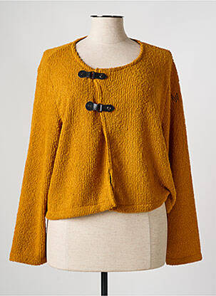 Vestă cu mâneci lungi galben MALOKA femeie