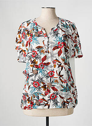 Tricou alb CHRISTINE LAURE femeie