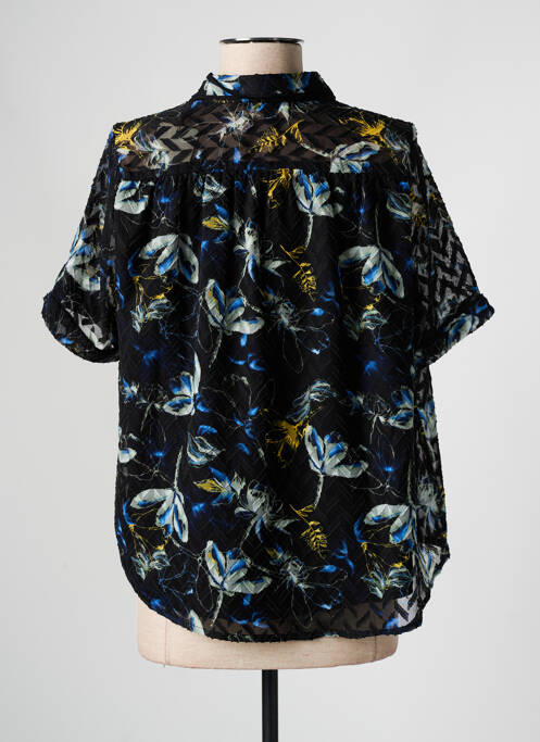 Cămașă mâneci scurte mâneci scurte negru TEDDY SMITH femme