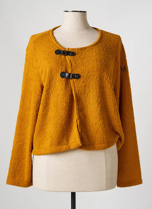 Vestă cu mâneci lungi galben MALOKA femeie