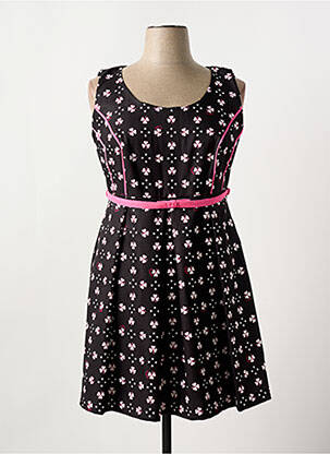 Rochie midi negru POUPÉE CHIC BY MERCEDES DE MIGUEL femeie