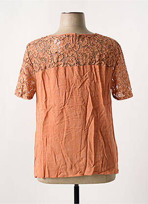 Tricou guler rotund mâneci scurte portocaliu MY WAY FER femeie