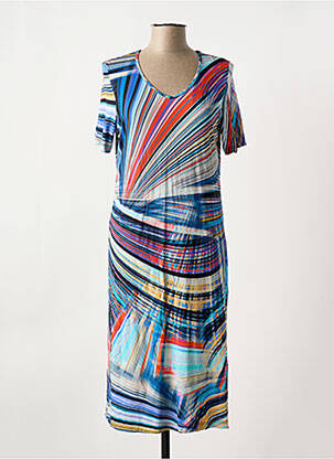 Rochie midi albastru UNO PIU femeie