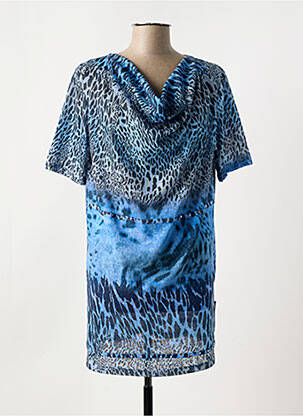 Tunică mâneci scurte albastru CAPUCCINO femeie