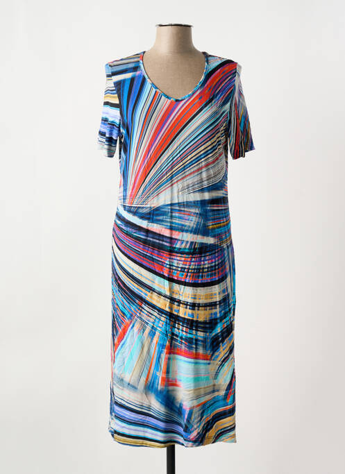 Rochie midi albastru UNO PIU femeie