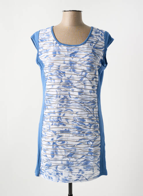 Tunică mâneci scurte albastru ALEXANDRE D. femeie