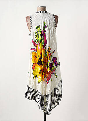 Rochie midi imprimeu floral fără mâneci portocaliu NICE DAY femeie