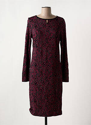 Rochie midi imprimeu floral mâneci lungi violet OLSEN femeie