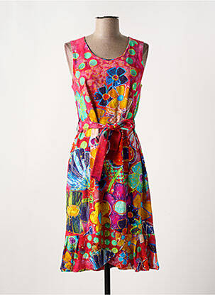 Rochie midi roz DOLCEZZA femeie