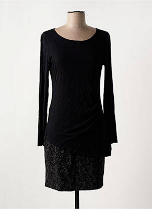 Rochie scurtă mâneci lungi mâneci lungi negru MASSANA femeie