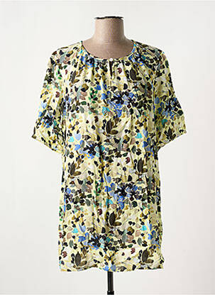 Tunică mâneci scurte galben SIGNATURE femeie