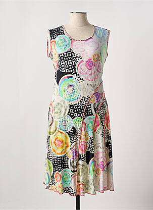Rochie midi imprimeu floral fără mâneci roz SAINT CHARLES femeie