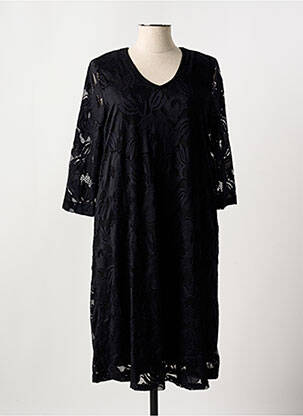 Rochie midi mâneci 3/4 mâneci 3/4 negru CISO femeie