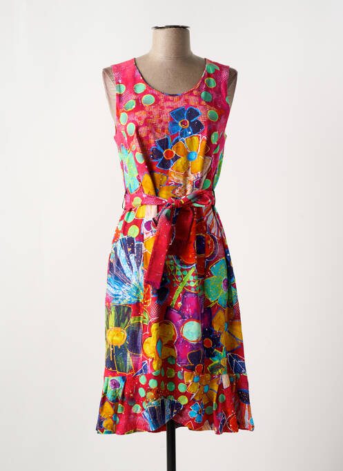 Rochie midi roz DOLCEZZA femeie