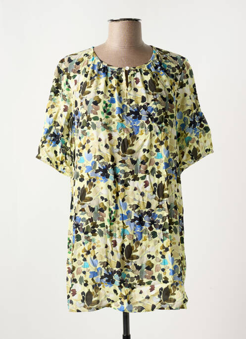 Tunică mâneci scurte galben SIGNATURE femeie