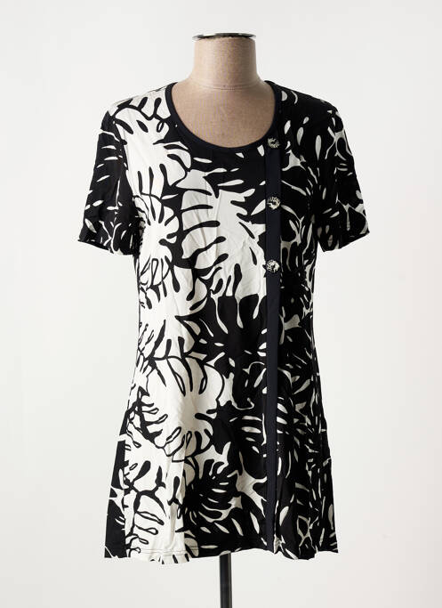 Tunică mâneci scurte negru SAINT CHARLES femeie