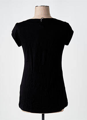 Tricou imprimeu fantezie mâneci scurte negru DOLCEZZA femeie