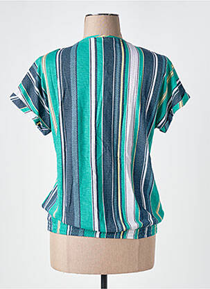 Tricou imprimeu fantezie mâneci scurte verde OLSEN femeie