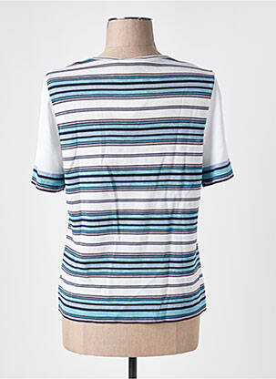 Tricou croială cambrată mâneci scurte albastru SAINT CHARLES femeie