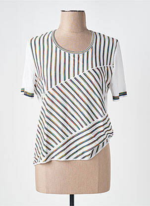 Tricou croială cambrată mâneci scurte bej SAINT CHARLES femeie