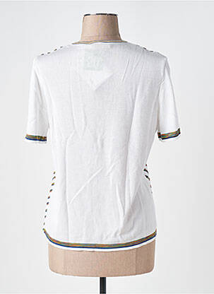 Tricou croială cambrată mâneci scurte bej SAINT CHARLES femeie