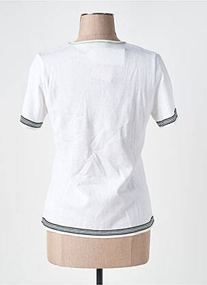 Tricou croială cambrată mâneci scurte bej SAINT CHARLES femeie