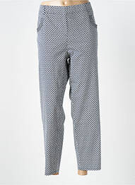 Pantalon 7/8 țesătură poplin mărime normală negru FRANK WALDER femme