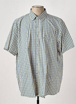 Cămașă cu mâneci scurte galben LEVORATTO bărbat