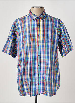 Cămașă cu mâneci scurte albastru LEVORATTO bărbat