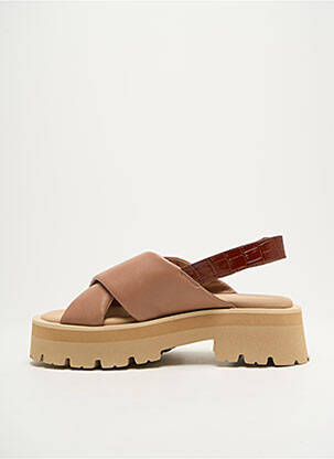 Sandale/pantofi decupați semi compensat toc de 4 la 6 cm maro PAUL SMITH femeie