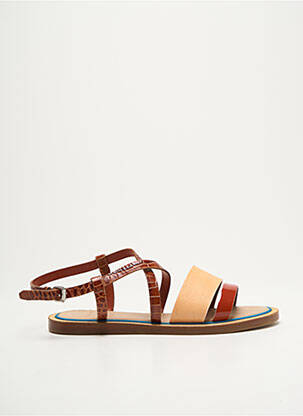 Sandale/pantofi decupați material neted toc plat până la 3 cm maro PAUL SMITH femeie