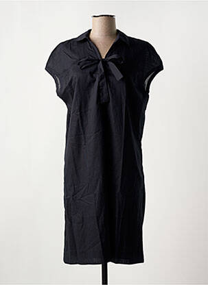 Rochie midi mâneci scurte mâneci scurte negru HANA SAN femeie
