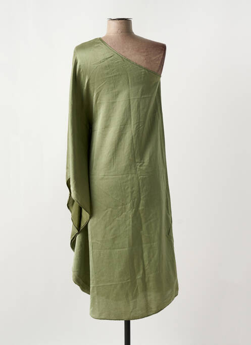 Rochie midi verde ATELIERS FRANÇAIS DE CONFECTION femeie