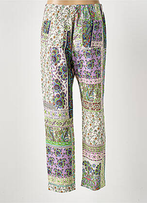 Pantalon slim talie elastică mărime normală violet HOD femeie