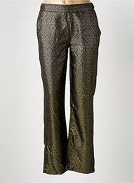 Pantalon drept talie elastică mărime normală auriu ATELIERS FRANÇAIS DE CONFECTION femme