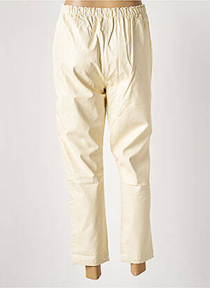 Pantalon 7/8 talie elastică mărime normală bej ATELIERS FRANÇAIS DE CONFECTION femeie
