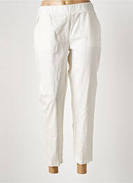 Pantalon 7/8 talie elastică mărime normală bej ATELIERS FRANÇAIS DE CONFECTION femme