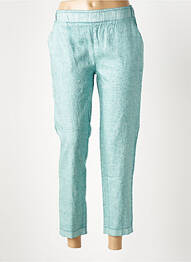 Pantalon 7/8 talie elastică mărime normală albastru ATELIERS FRANÇAIS DE CONFECTION femme