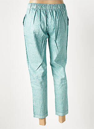 Pantalon 7/8 talie elastică mărime normală albastru ATELIERS FRANÇAIS DE CONFECTION femeie