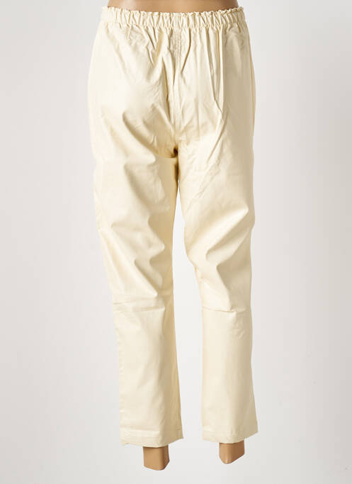 Pantalon 7/8 bej ATELIERS FRANÇAIS DE CONFECTION femeie
