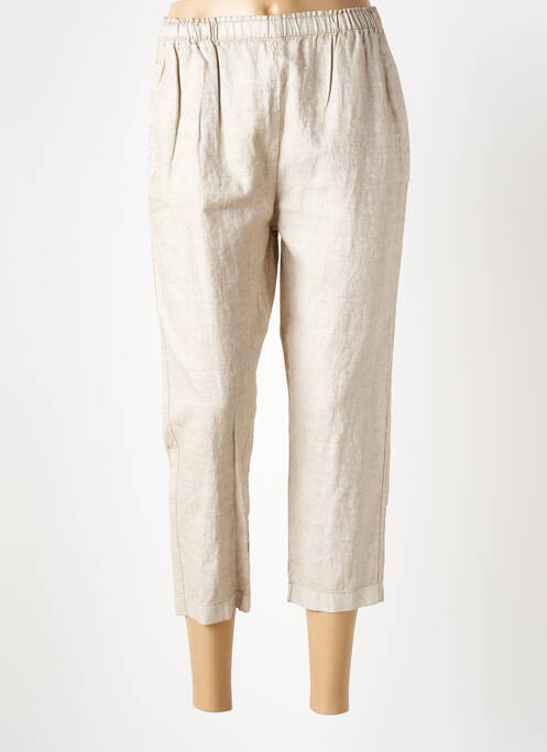 Pantalon trei sferturi bej ATELIERS FRANÇAIS DE CONFECTION femeie