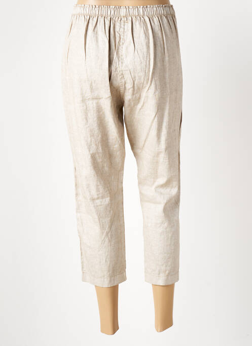 Pantalon trei sferturi bej ATELIERS FRANÇAIS DE CONFECTION femeie