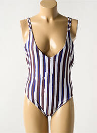 Costum de baie dintr-o singură piesă elasticitate alb LUNA femme