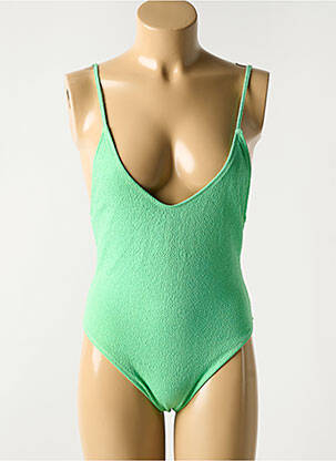 Costum de baie dintr-o singură piesă elasticitate verde LUNA femeie