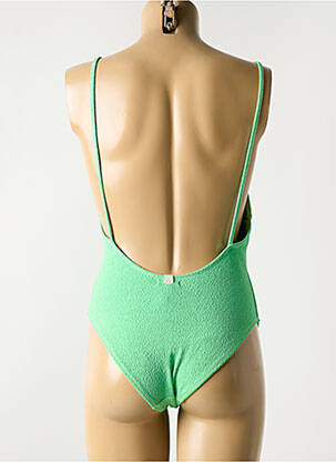 Costum de baie dintr-o singură piesă elasticitate verde LUNA femeie