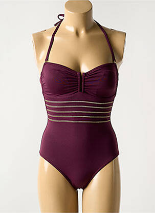 Costum de baie dintr-o singură piesă top bentiță top bentiță violet BLUELOBSTER femeie