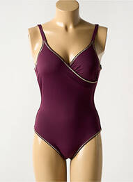 Costum de baie dintr-o singură piesă elasticitate top sutien modelat violet BLUELOBSTER femme